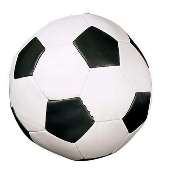 PerfectPitch Soft Sport Soccer Ball, White & Black