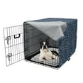thumbnail image 5 of Fish Dog Crate Cover, Repetitive Aquatic Animal in Irregular Sizes and Abstract Design, Easy to Use Pet Kennel Cover Small Dogs Puppies Kittens, 7 Sizes, Dark Lavender Multicolor, by Ambesonne, 5 of 6