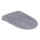 thumbnail image 3 of Funda para tapa de inodoro, alfombrilla flexible y práctica para el asiento del baño. gris claro, 3 of 9