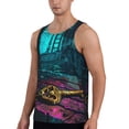 thumbnail image 2 of Logiee Lost Golden Key Print Men's Workout Tank Top,Quick Dry Workout Tank Top,Gym Muscle Tee,Fitness Bodybuilding Sleeveless T Shirt-3X-Large, 2 of 7