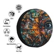 thumbnail image 4 of Yiaed Colorful Graffiti Abstract Eye Print Print Tire Wheel Cover, tire covers for trailers,rv wheel covers,rv tire covers, camper tire covers,tire covers for cars-17 inch, 4 of 6