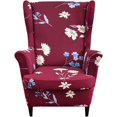 thumbnail image 1 of Printed Stretch Wingback Chair Covers Armchair Covers Wingback Chair Covers, 1 of 5