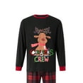 thumbnail image 4 of Aojekbee Family Christmas Pajamas Set Elk Print Long Sleeve Matching PJs Set Soft Sleepwear  for Women Men Kids Toddler Baby and Pet, 4 of 10
