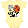 thumbnail image 3 of Inktastic Little Sister and Biggest Fan Basketball Player Girls Baby Bodysuit, 3 of 5