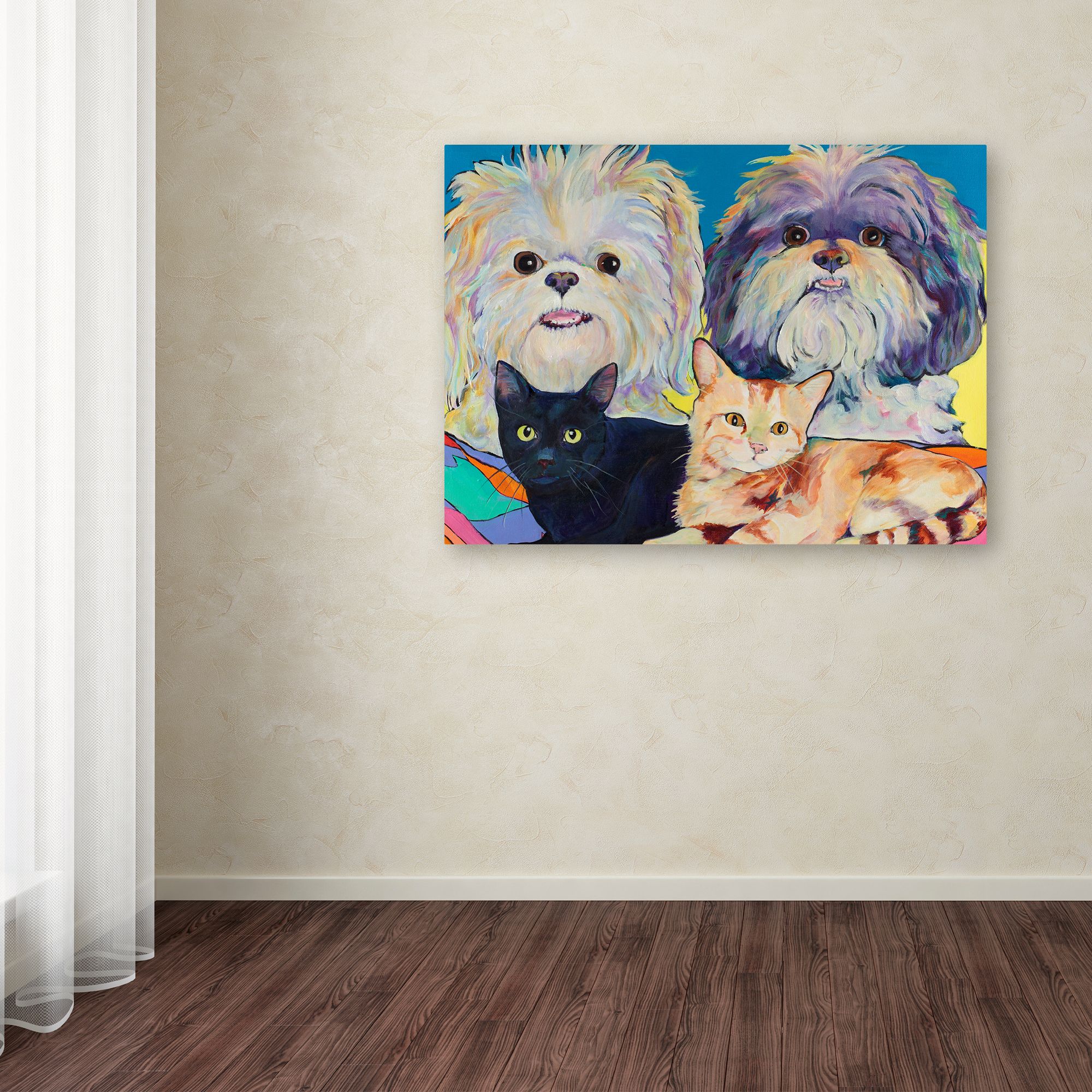 Trademark Fine Art 'Gangbusters' Canvas Art by Pat Saunders-White