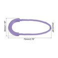 thumbnail image 2 of Zipper Pulls Replacement, 15 Pack Extension Cord Handle Plastic U-Shape Tab Tag Extender for Luggage Backpacks Jackets, Light Purple, 2 of 5