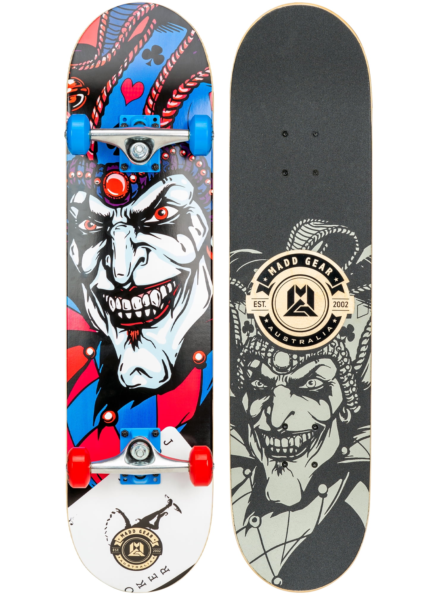Madd Gear Kickflip 31 x 7.75 Inch Double Kicktail Complete Skateboard with Maple Deck Aluminum Trucks