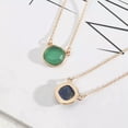 thumbnail image 3 of Polished Faceted Emerald Natural Stone Pendant Choker Necklace Chic Custom Jewel, 3 of 3