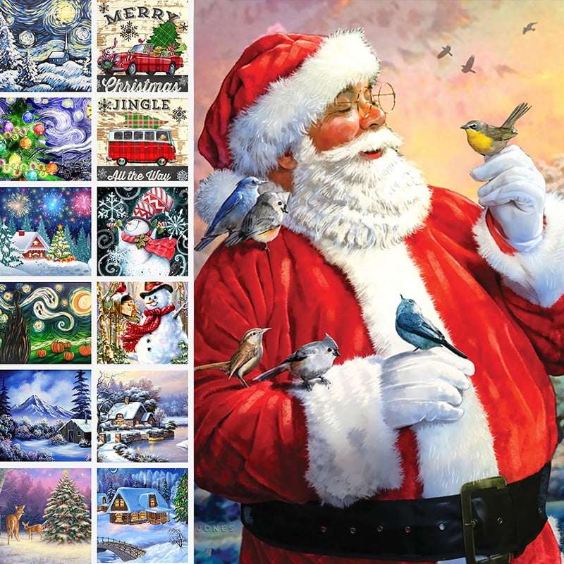 5D Full Drill Christmas Gift Diamond Painting Xmas Christmas Snowman