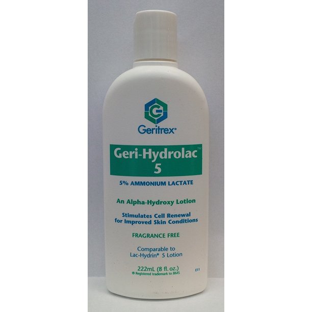 Geritrex GeriHydrolac 5 Lotion, 8 Oz.