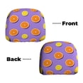 thumbnail image 6 of Kdxio Yellow Lemon And Orange Pattern Print 2 Piece Car Head Rest Covers Set Auto Front/Rear Seats Headrest Cover Universal Fit Most Cars,Sedan, SUV, 6 of 9
