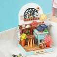 thumbnail image 4 of Handcraft Creative Dollhouse Furniture Set Cottage 3D Puzzles Birthday Toy , Study Room, 7x7x9cm, 4 of 6