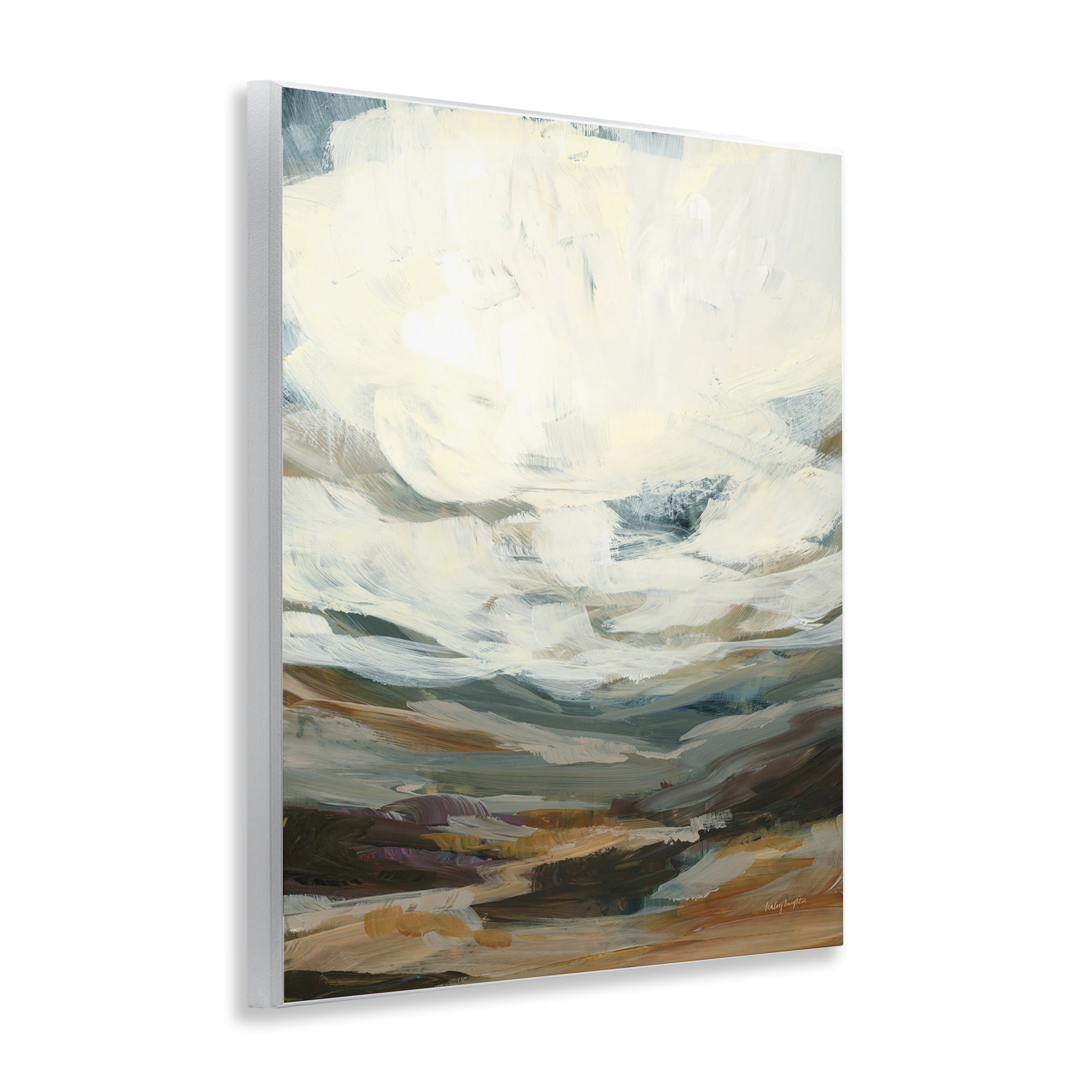 Stupell Industries Abstract Heavy Clouds Landscape Painting Unframed Art Print Wall Art, 11 x 14