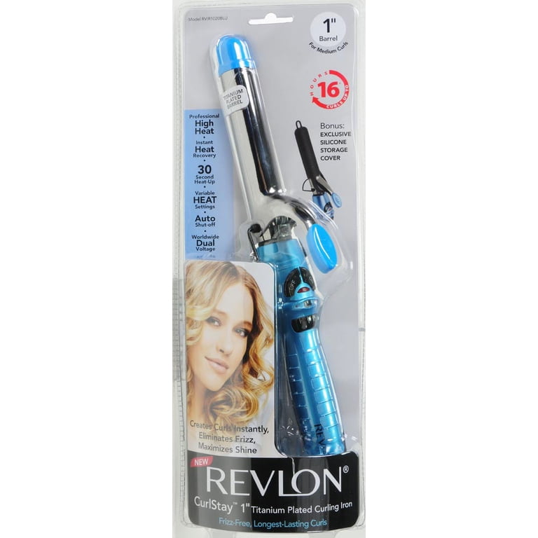 Revlon RVIR1020BL 1 in. CurlStay Titanium Curling Iron - Walmart.com