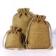 thumbnail image 1 of Bolsa de lino cepillado compuesto, bolsa de embalaje de regalo de joyería, bolsa de lino navideña a prueba de polvo y cálida para joyas, 1 of 4