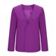 thumbnail image 4 of Blazer de moda para mujer, blusas de color liso, manga larga, cuello en V, chaqueta de traje informal, blusa de poliéster para mujer, 4 of 6