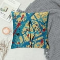 thumbnail image 2 of Orinice Paint Splatters Abstract Brush Strokes Graphic Decorative Pillow Cover for Home Couch Living Room Bed Sofa 18x18in, 2 of 5