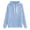 Sky Blue, variant on Fgnfyis Women Hoodies Fashionable Solid Hooded Pullover Pocket Casual Comfortable Fit Womens Sweatshirt