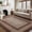 Brown, variant on 3x5 Area Rug, Washable Rug for Bedroom Braided Printed Throw Mat, Living Room Area Rug Non Slip Stain Resistant Small Dining Room Rug, Rustic Accent Small Carpet for Entryway Home Decor, Grey
