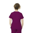 thumbnail image 3 of healing hands Scrubs top for Women 3 Pocket Zipper Y-Neck Women's Scrub Top Light Breathable Stretch Fabric 2254 Sonia HH360 Wine M, 3 of 6