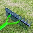 thumbnail image 4 of BeesClover Thatch Rake, 12.8-Inch Wide Lawn Thatching Rake, Alloy Steel Efficient Lawn Grass Rake For Cleaning Dead Grass, Soil Rake For Backyard Garden, 4 of 6