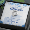 thumbnail image 2 of To My Daughter Daughter is Dad's World Forever Necklace w Message Card, 2 of 20