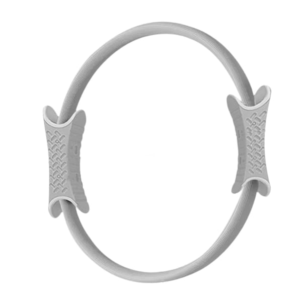 Anillo de Pilates, círculo de fitness, accesorio para entrenamiento, resistente a la compresión Gris