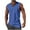 Blue, variant on Jgppe Men's Sleeveless V-Neck T-Shirt Solid Color Soft Crewneck Stretchy Loose Muscle Shirt Workout