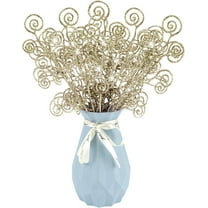 20 Pcs Christmas Tree Picks,Artificial Glitter Stems,Candy Shape Curly Sticks and Sprays, Glitter Artificial Flowers Branch Stems for Christmas Ornaments DIY Xmas Wreath, Party Home Decor