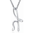 thumbnail image 2 of Personalize ABC Script Letter Alphabet Pendant Initial Necklace For Teen Women 14K Gold Plated .925 Sterling Silver, 2 of 6