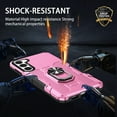 thumbnail image 4 of Military Grade Drop Impact for Samsung Galaxy S23 Rugged Case, 360 Metal Magnetic Car Rotating Ring Kickstand Holder Armor Heavy Duty Shockproof Case For Samsung Galaxy S23,Pink, 4 of 10