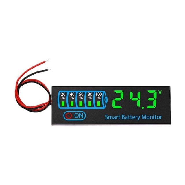 18650 Li-Ion Lipo Lithium Test 7-55V Acid Battery Level Indicator Tester LEDDisplay Meter Module Capacity VoltageMeter,B