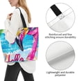 thumbnail image 3 of Disketp Tropical Flamingo Summer Bolsa Tote Estampada para Mujer, Bolso de Hombro y de Mano para Compras y Viajes, 3 of 8