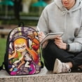 thumbnail image 6 of Splatoon Backpack, Large Capacity Shool Backpack, 17 Inch Laptop Backpack for Shool College Work Travel, 6 of 9