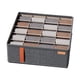 thumbnail image 1 of Billuyoard Caja de almacenamiento de ropa de fácil acceso y fácil organización, caja de almacenamiento de ropa y pantalones Almacenamiento y organización del hogar Gris oscuro 20 rejillas, 1 of 6