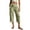 Green, variant on Women's Pants, Women's Effortless Casual Wide Leg Cropped Pants For With And Pockets – Soft Solid Knit Everyday Comfort Women Harem Pants Casual High Waist Green XL