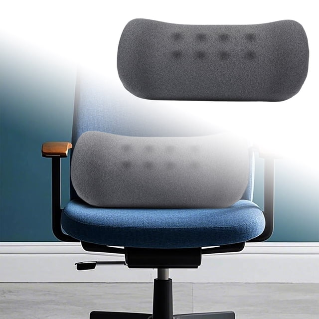Lumbar Support with Slow Memory Foam for Extended Sitting Comfort and Posture
