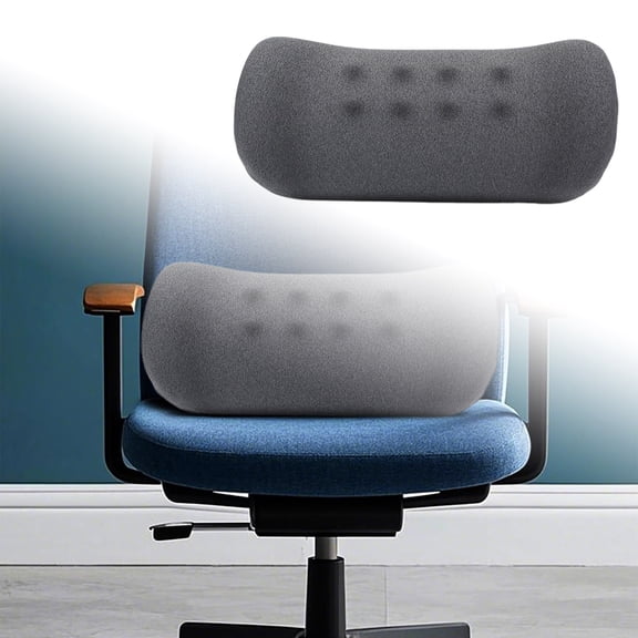 Memory Foam Lumbar Support Pillow for Lower Back Pain Relief - Ergonomic Back Cushion for Office Chair, Car Seat & Wheelchair - Breathable & Washable Lumbar Pillow for Long-Term Sitting Comfort