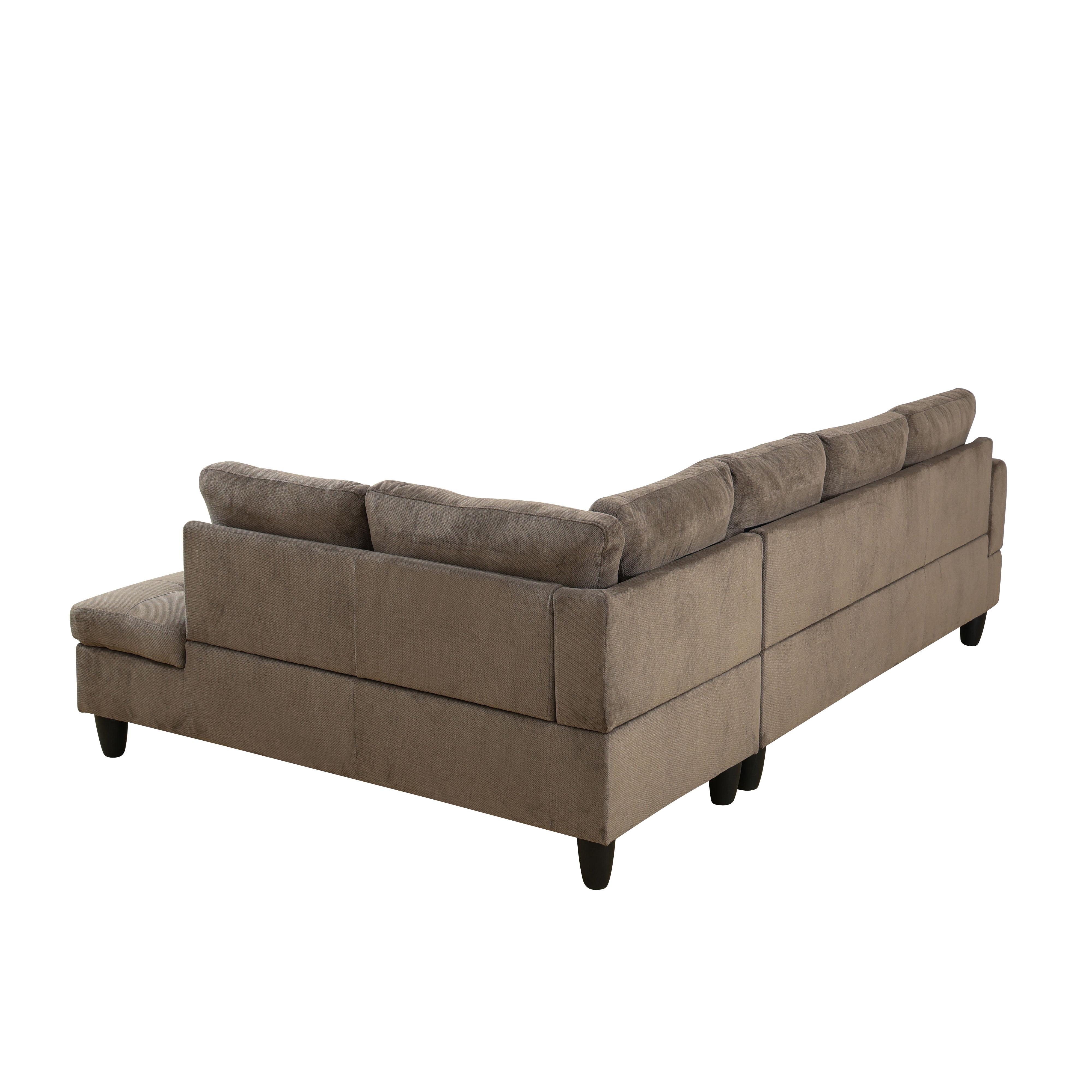 MAYEERTY Brown Modern 3-Piece Couch - Durable Warm-Toned for Everyday Living Room Use