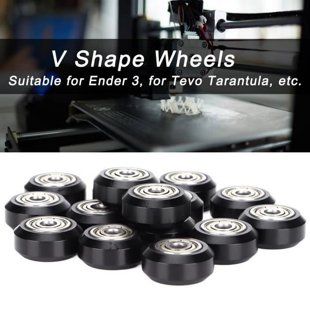 3D Printer Wheels 15 Pieces VShaped Wheels Pom Pulleys 3D Printer