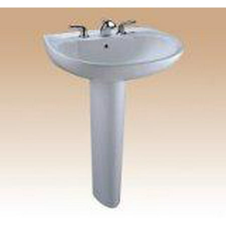 Toto Supreme Pedestal Vitreous China Bathroom Sink Lpt241g 03 Bone