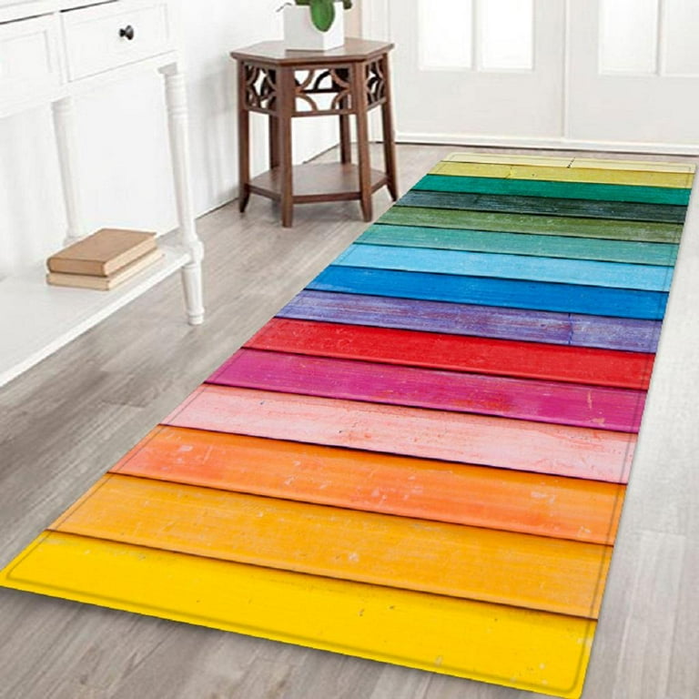 Polyester Multicolor Printed Floor Mats Kitchen Rugs & Mat Set for Kitchen,  Bedroom, Hotel