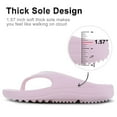 thumbnail image 4 of Litfun Orthotic Flip Flops for Women, Pillow Soft Recovery Thong Sandals Slippers, Summer Beach Shoes with Arch Support, Pink, 4 of 8