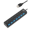 thumbnail image 1 of Hub Usb 2.0 7 Puertos Elegate Con Switchs PC Laptop Windows Computadoras, 1 of 3