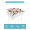 thumbnail image 5 of Quilts Twin Size, Pastoral Spring Floral Soft Comforter Bedding Set for Bed, Rustic Summer Flower Botanical Lightweight Quilted Bedspread with Pillow Cover(2 Pieces) for All Season, 68x86 Inch, 5 of 6