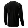 thumbnail image 5 of Biekopu Men's Henley Shirts Casual Long Sleeve Contrast Stitch Button T-Shirts Basic Lightweight Fall Tops, 5 of 5