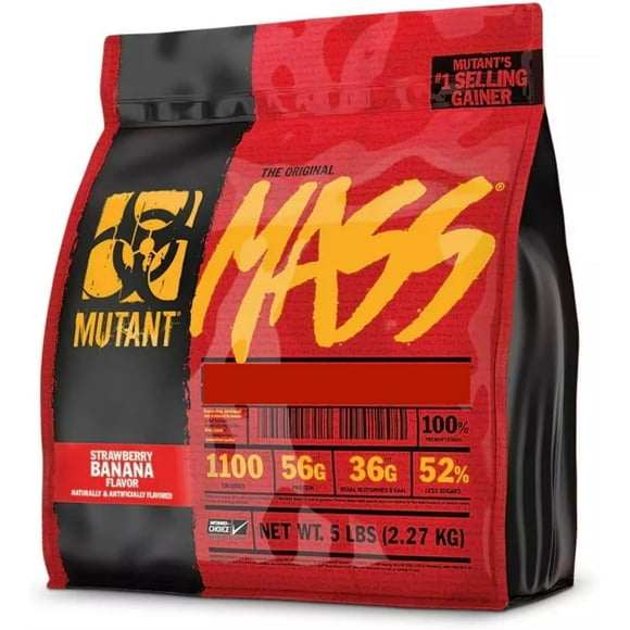 Mutant Mass Strawberry Banana 5 Libras