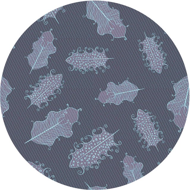 Ahgly Company Tapis d'Intérieur Lavable en Machine Carré Transitionnel Bleu Koi, 3 Pieds Carré