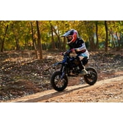 MotoTec Thunder 50cc 2-Stroke Kids Gas Dirt Bike Red