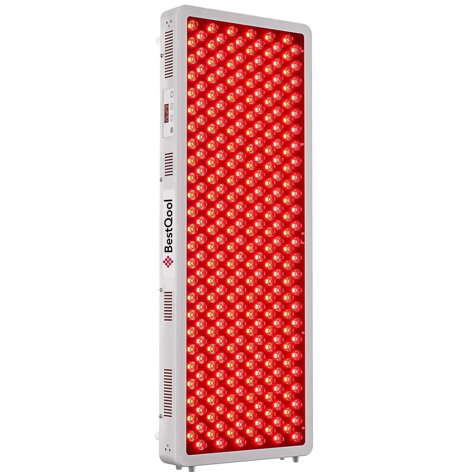BestQool Red Light Therapy Panel, 300 Dual-Chip LEDs with 4 Wavelengths, Modular Design for Full-Body Use, 470W